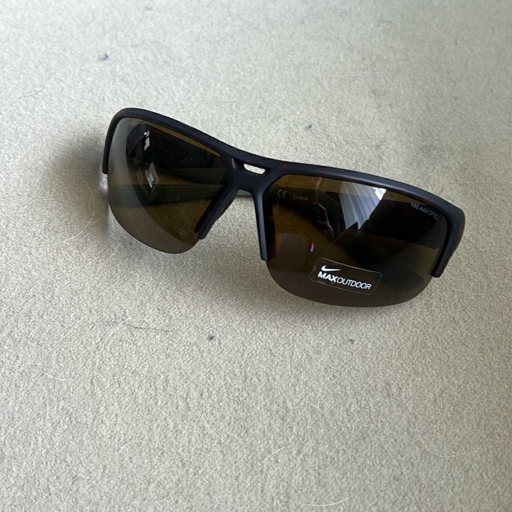 BRAND NEW - Nike Outdoor Sunglasses - Never Worn - Green Sides Dark Lense